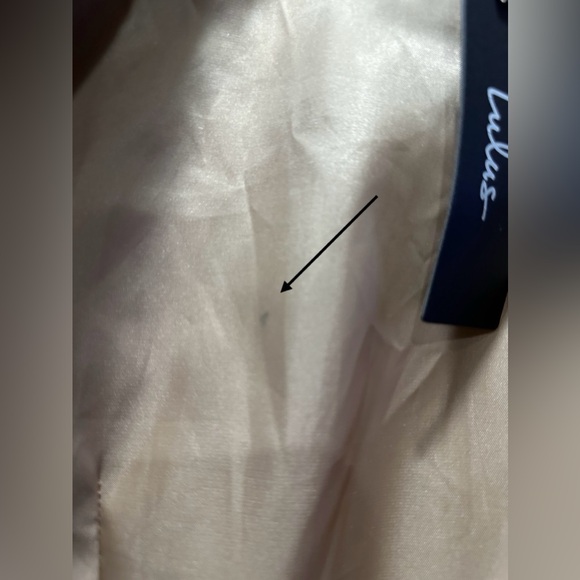 Lulus Beige Blazer Suit Jacket Medium NEW NWT - Picture 3 of 4